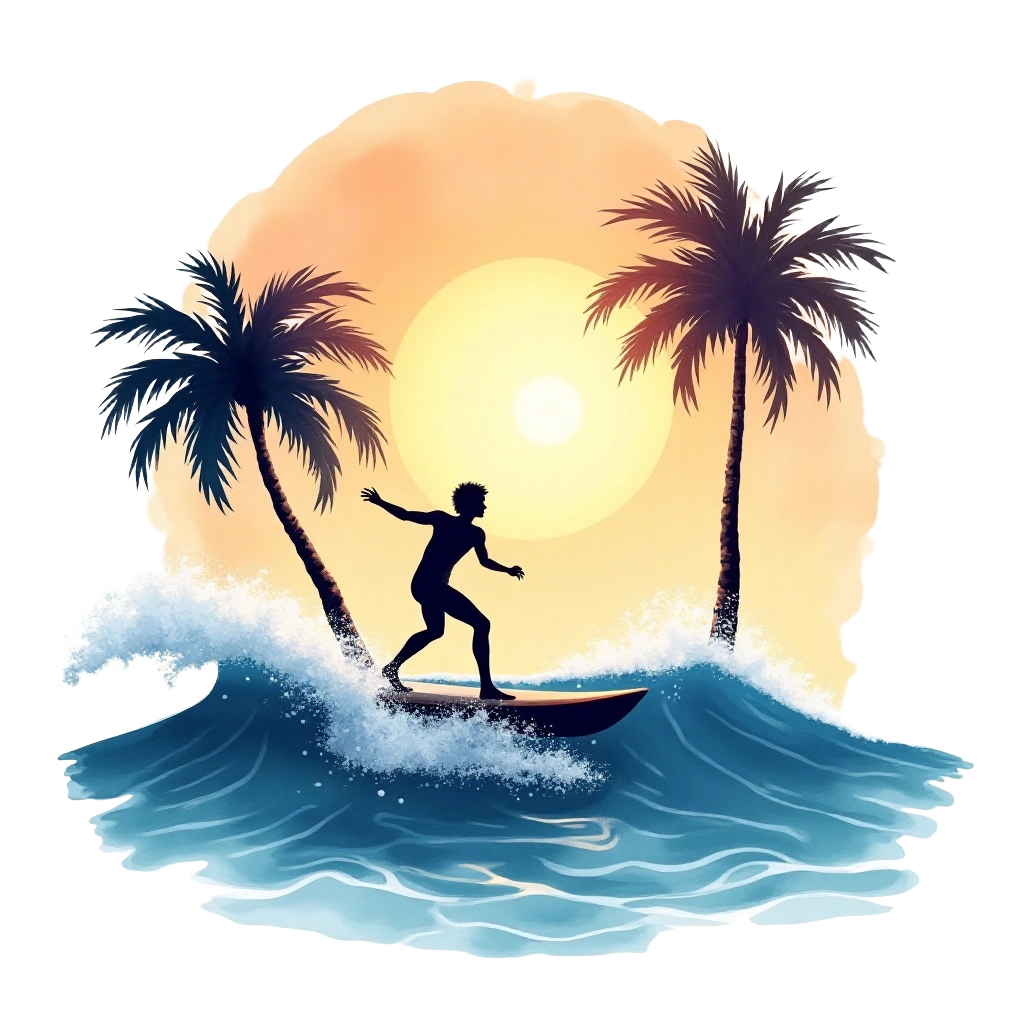 Tropical Surfing Adventure